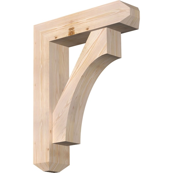 Ekena Millwork Westlake Craftsman Smooth Bracket w/ Offset Brace, Douglas Fir, 7 1/2"W x 30"D x 38"H BKT0806X30X38WTL04SDF - main